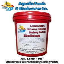 1.8 mm Sinking Ultra Intense Color Enhancing SINKING Pellets for ALL Tropicals