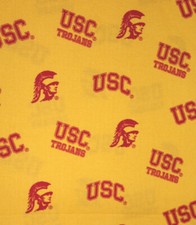 USC TROJANS COLLEGE USC045CT FABRIQUE INNOVATIONS SYKEL COTTON SEW QUILT FABRIC