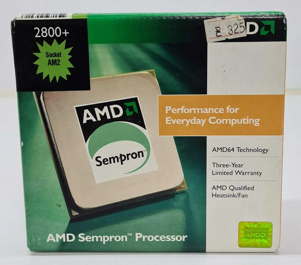 AMD Sempron Processor AMD64 2800+ CPU SDA2800IAA2CN 1.6GHz AM2 Socket **NEW** - Image 2 of 4
