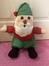 International Silver Co Santa Claus Nylon Plush 20" Christmas Puffy Stuffed Toy