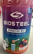 BioSteel Zero Sugar Hydration Mix - Rainbow Fruit Flavor, 45 Servings per Tub