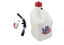 VP Racing Patriot Square 5 Gallon Fuel Jugs + Hose, Hose Bender, and Ball Valve