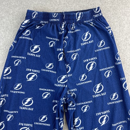Tampa Bay Lightning Pyjamahose Jugend Large 14/16 blau gerades Bein Stretch Junge - Bild 3 von 5