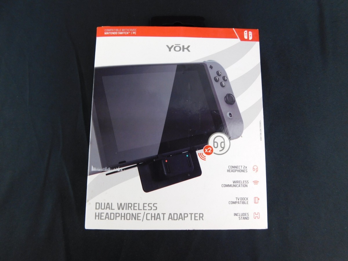 Yok Dual Wireless Headphone Chat Adapter Nintendo Switch