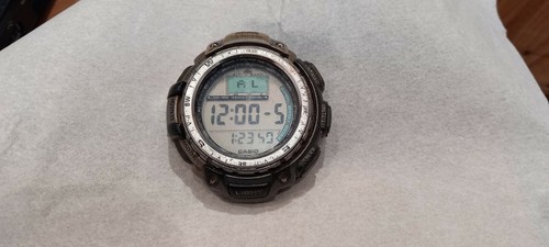 vintage Casio protrek 2271 prg-40 titanium triple sensor watch | eBay