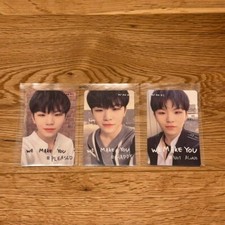 SEVENTEEN Japan 1st mini album we make you Woozi Photocard 3 set Normal  A  B