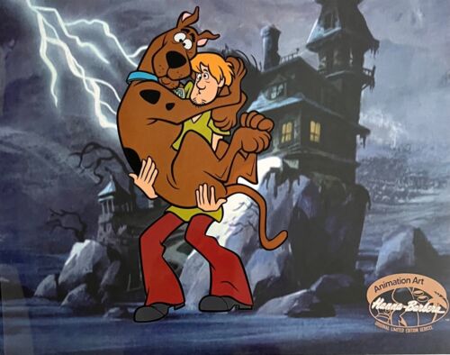 SCOOBY DOO Zoinks Sericel Kreskówka Animacja Art Cel Hanna Barbera 11" x 14" - Zdjęcie 1 z 7