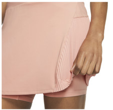 Nike DRI-FIT 15" Solid Golf/Tennis Skort AV3646-606 Pink Quartz Women's Size Med