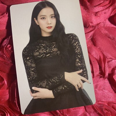 Jisoo BLACKPINK Crystal Flower Edition Kpop Girl Photo Card Lacey