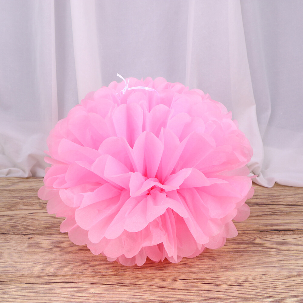 12PCS Tissue Hanging Paper Pompoms Flower Ball Wedding Party Outdoor