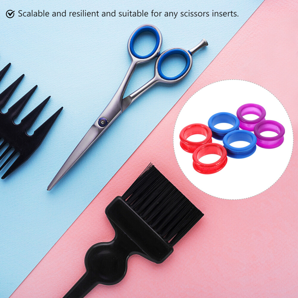 12 Pcs Soft Silicone Finger Scissor Accessories Dog Grooming Scissors