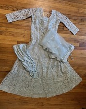 Traditional Indian Bollywood Designer Wedding Bridal Long Sleeve Dress 1,000