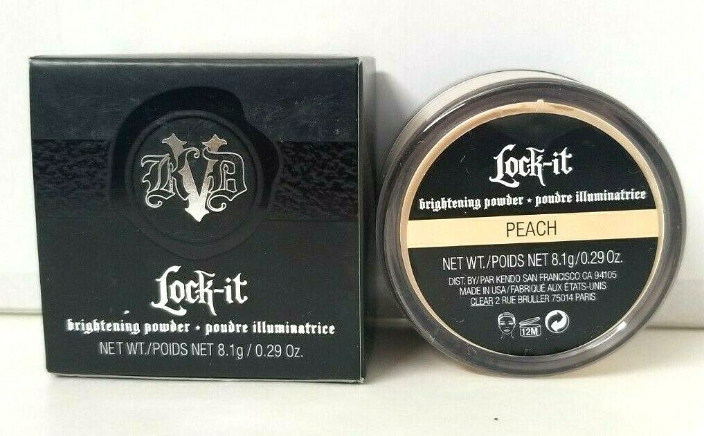 Kat Von D Lock-it Brightening Powder Peach .29 Oz for sale online