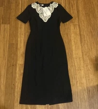 Gucci Wool Sable Couture Lace Dress