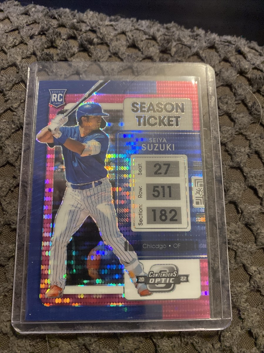 2022 Panini Chronicles #2 Seiya Suzuki Contenders Optic Pink
