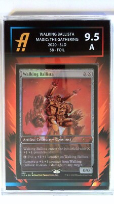 mtg cards like walking ballista MTG Card Walking Ballista Can You Feel with a Heart of Steel SLD Graded  Ambr 9.5