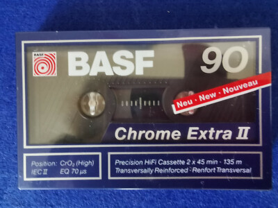 Basf Chrome Extra II 90 Audiocassette verschweißt
