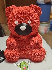 Eternal Rose Teddy Bear - Ideal Gift for Mother's Day, Birthdays, and Anniversar