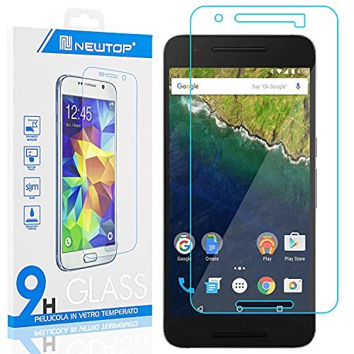 N NEWTOP [1 PEZZO] Pellicola GLASS FILM Compatibile con Google Nexus 6P (k2D)