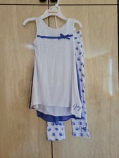 NEW Juicy Couture Little Girls 2pc White Tunic Legging Set Size 4