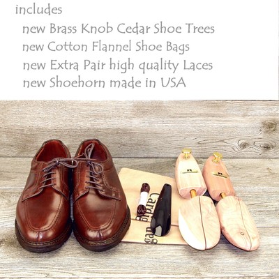 Allen Edmonds WILBERT 8 E Wide Brown * new Cedar Shoe Trees  display picture 2