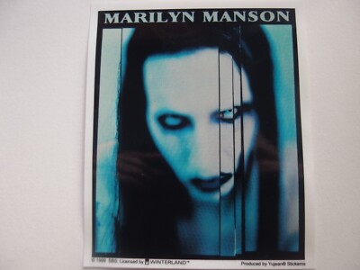 Vintage Marilyn Manson Sticker 1999 Long Hard Road Out of Hell   Winterland