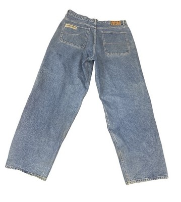 VTG Pelle Pelle Baggy Skater Jeans Mens 40x33 Hip Hop y2k Wide Leg Denim
