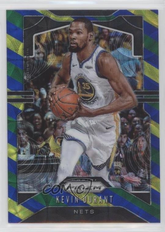 2019-20 Panini Prizm Choice Blue Yellow & Green Prizm Kevin Durant #210 11f5