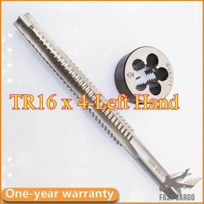 1set New TR16 X 4 Trapezoidal Metric Left Hand Thread Tap and Die Fast Ship *w