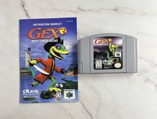 Gex 3: Deep Cover Gecko (Nintendo 64, 1999) With Manual & Tested