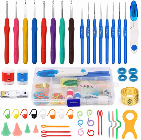 16 StüCk HäKelnadel Set HäKel ZubehöR Ergonomisch FüR AnfäNger-image