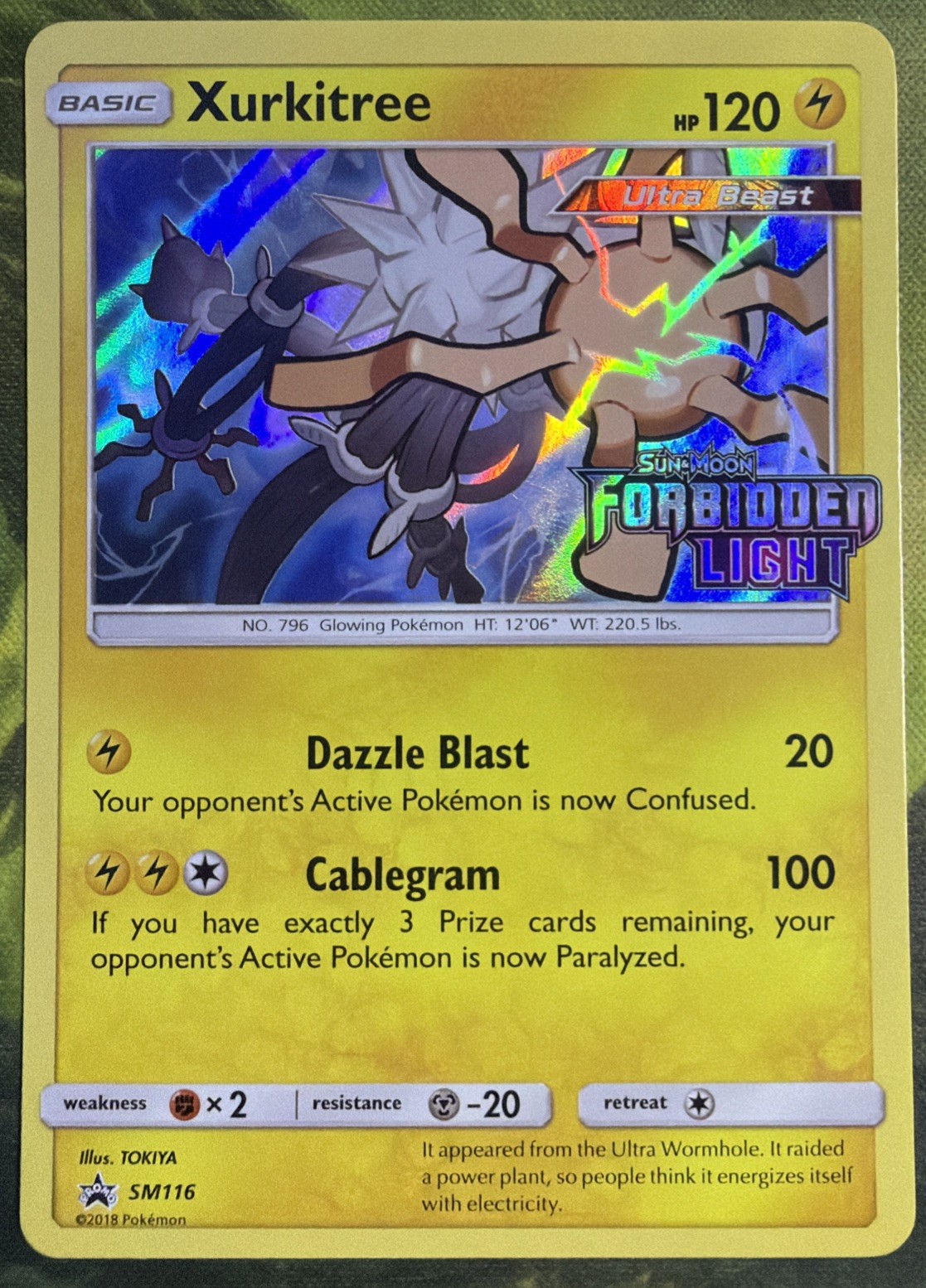 Xurkitree Stamped Holo Promo SM116 - Forbidden Light Promo - Near Mint