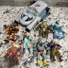 Vintage LJN Thundercats Collection  Thundertank And Figures Lot Of 7 Please Read