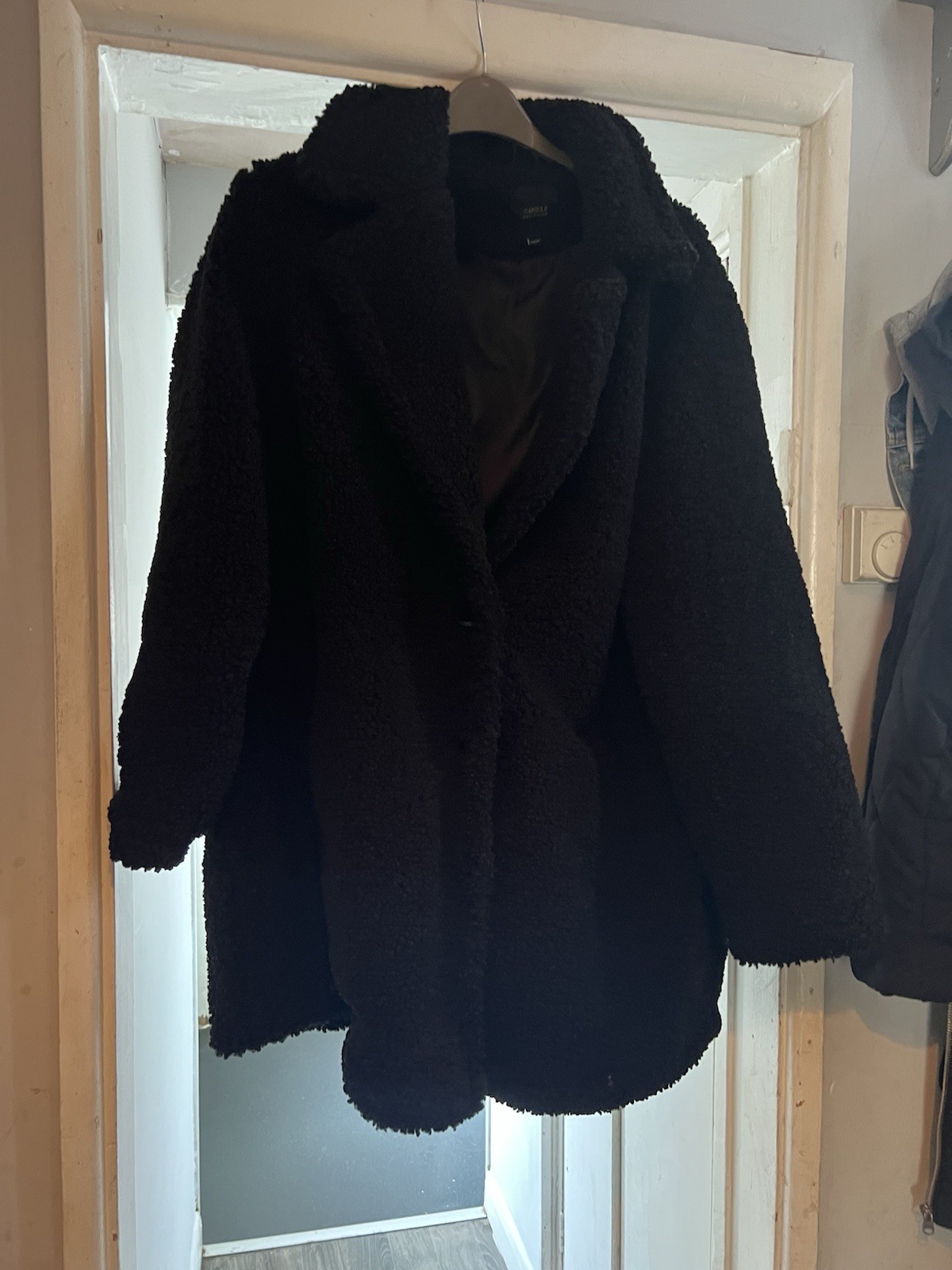 Teddy Coat Black