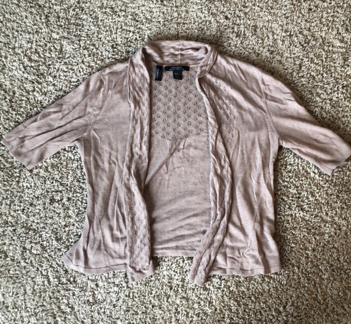 Cynthia Rowley Women's Brown 3/4 Sleeve Cardigan Women’s Size Small
