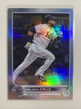 2022 TOPPS Series 1 Baseball Nelson Cruz base RAINBOW Foil/HOLO # 104