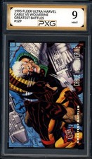 1995 Fleer Ultra Marvel CABLE VS WOLVERINE Greatest Battles #129 PXG 9 Mint psa