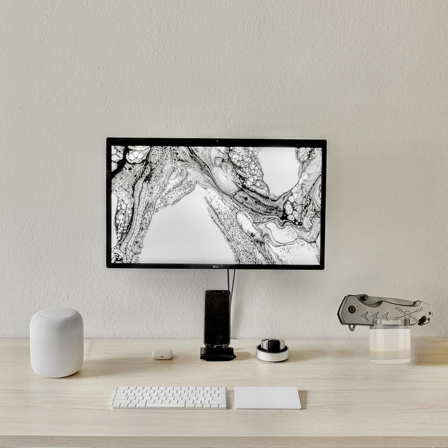 Knife Display Stand Single Acrylic Rack for Fixed Folding Knives Transparent