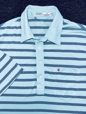 Criquet Players Golf Polo Shirt Men s Stripe Pima Stretch Medium