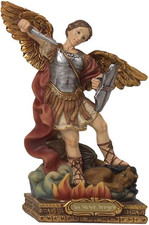Statua San Michele Arcangelo Cm. 14 in Resina by  PB0213