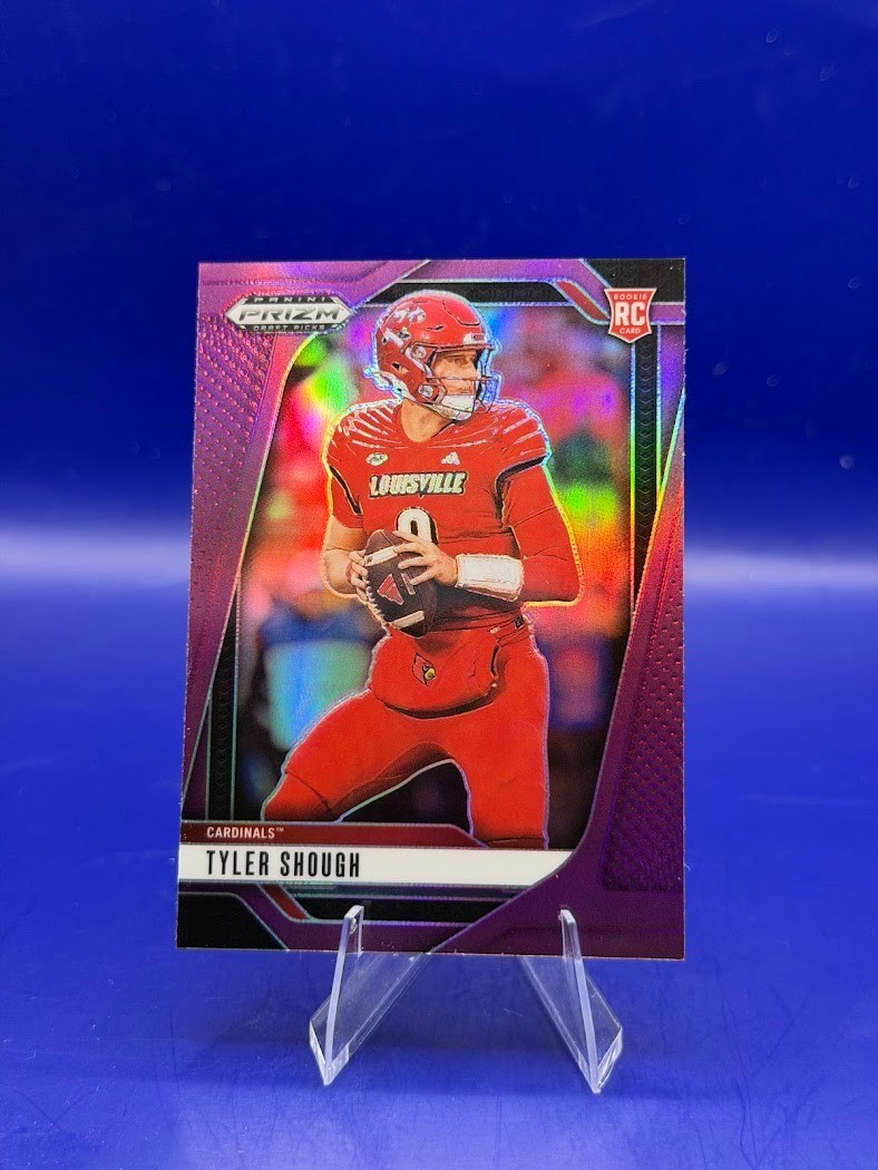2025 Panini Prizm Draft Picks - Tyler Shough #49 Purple Prizm RC 63/99 Rookie