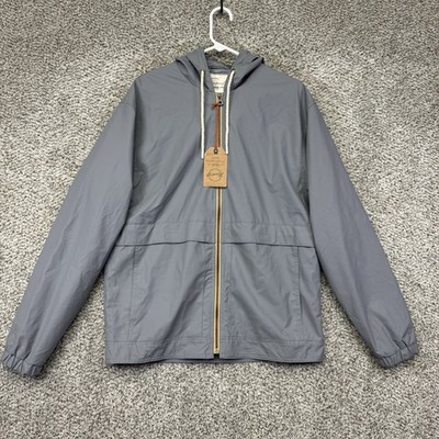 Weatherproof Vintage Rope Wind Slicker Jacket Men's Medium Gray Sharkskin New