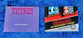 Vintage Gaming Manuals Lot for NES  + Tetris Good Condition Bonus SNES Included