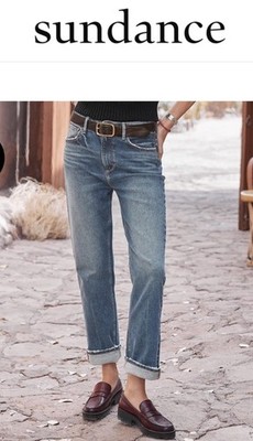 NEW Sundance Catalog by Driftwood STELLA Classic Straight Leg Jean  display picture 1