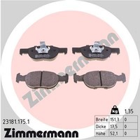 Bremsbelagsatz Scheibenbremse Zimmermann 23181.175.1 FüR Lancia Fiat Punto 23181