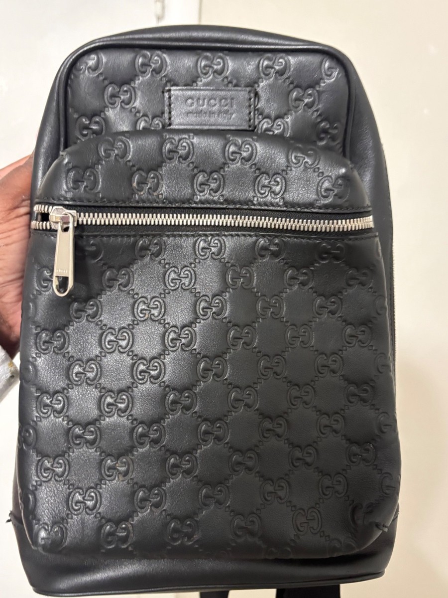 Gucci Guccissima Sling Backpack | eBay