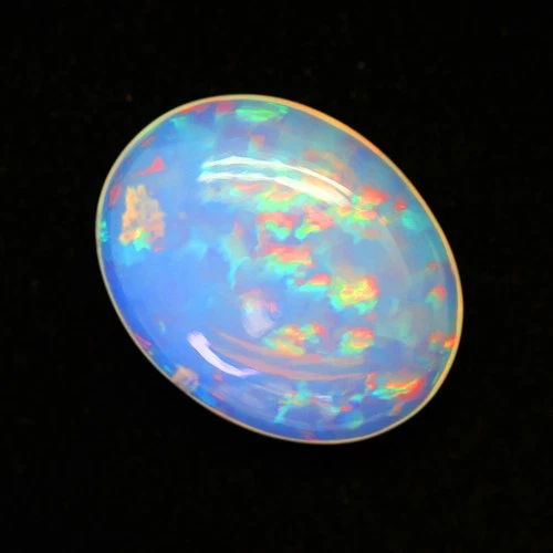 20.10ct 25x20mm Color Play in Blocks! Chaff Pattern Semi Black Welo Opal Fine