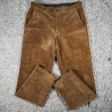 Brooks Brothers Clark Corduroy Pants Men's Size 33/32 Brown Preppy Golf Chino