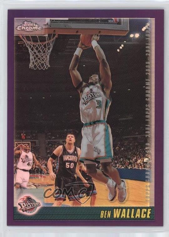 2000-01 Topps Chrome Refractor Ben Wallace #138 HOF h8k