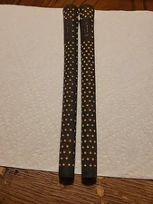 2 Golf Pride Gold Dimple Golf Club Grips  Black Gold 10.25" USA